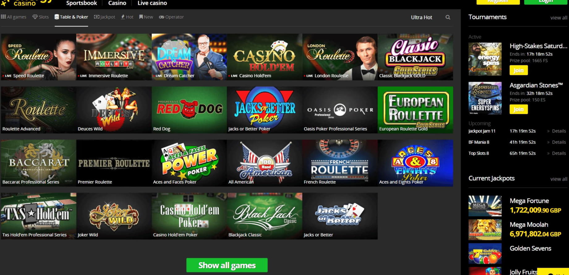 $175 free casino chip at 888 Casino