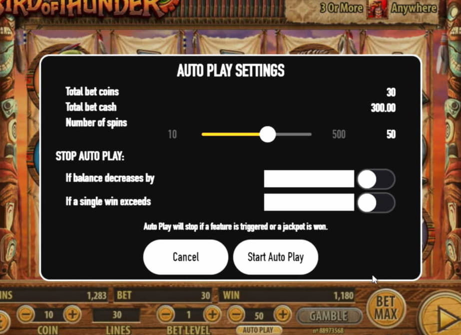 265 free spins no deposit at Party Casino