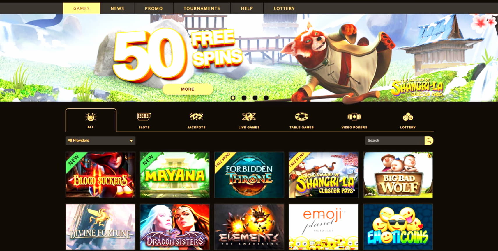 235% Match bonus casino at Gratorama Casino