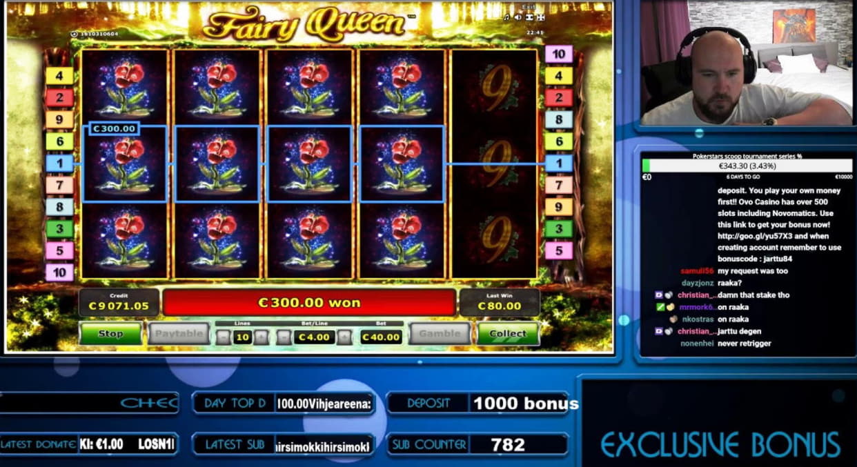 135 Free Spins right now at bWin Casino