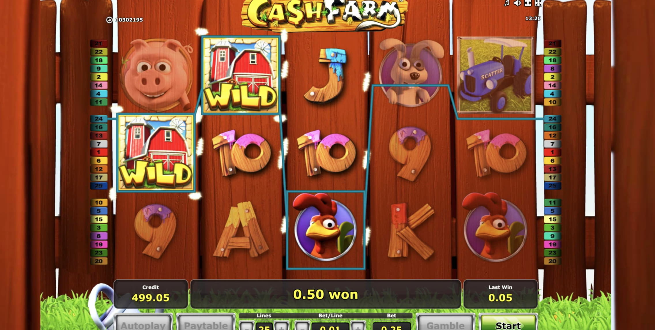€275 Casino chip at Bet Hard Casino