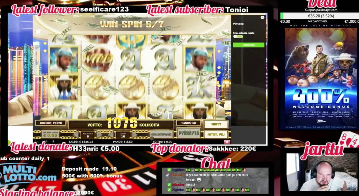 EURO 395 Daily freeroll slot tournament at LV Bet Casino