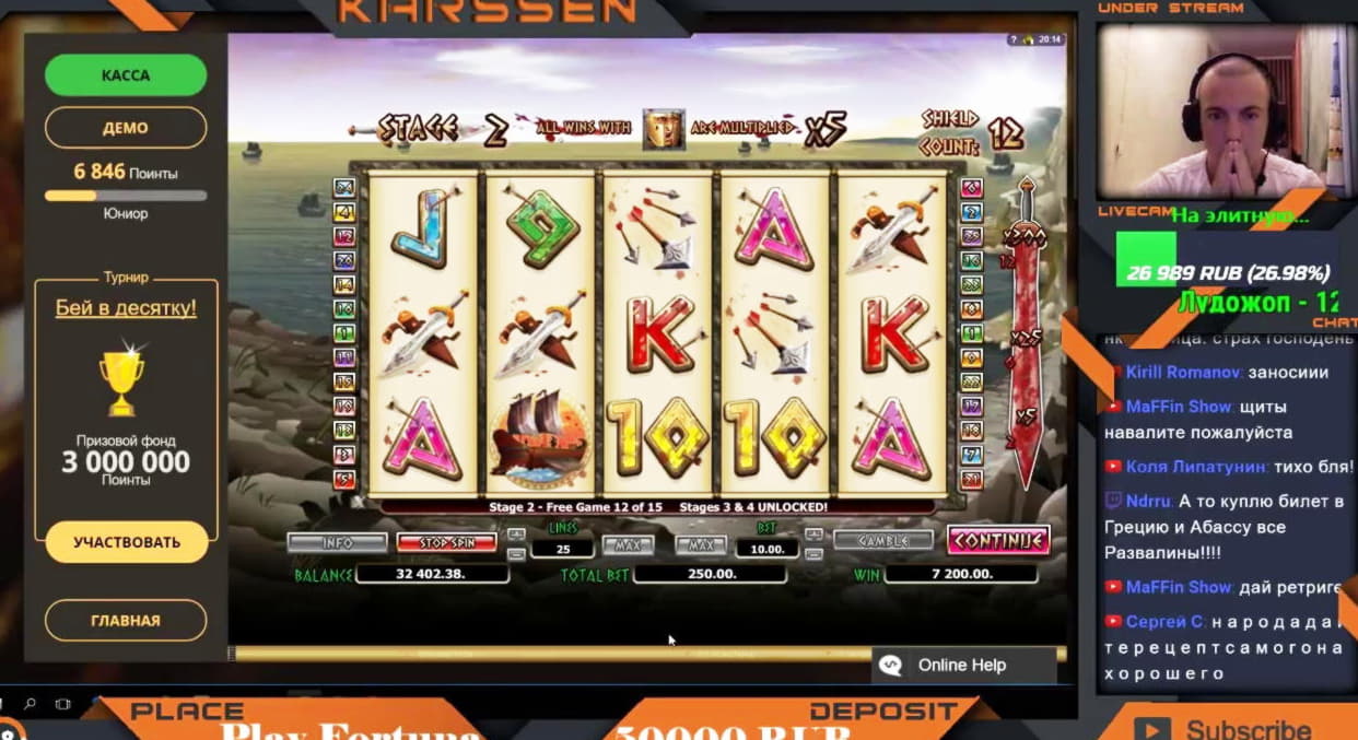 €555 Free chip at Video Slots Casino