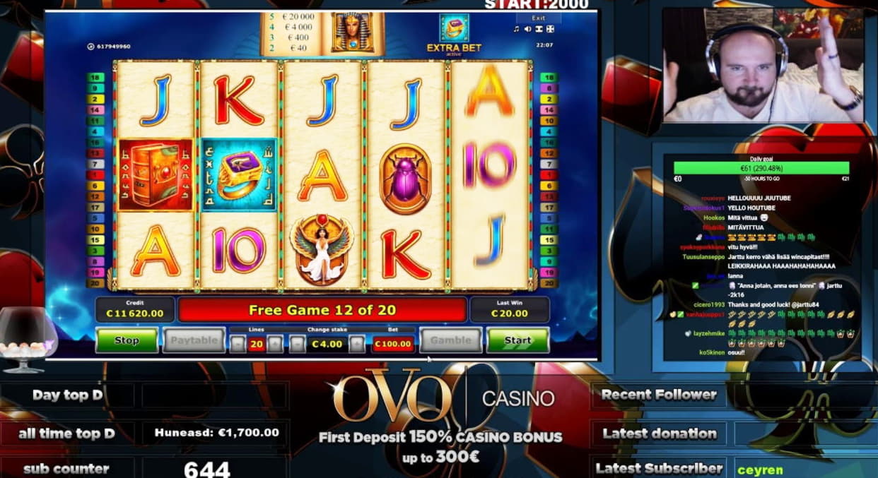 165 Free casino spins at Gratorama Casino
