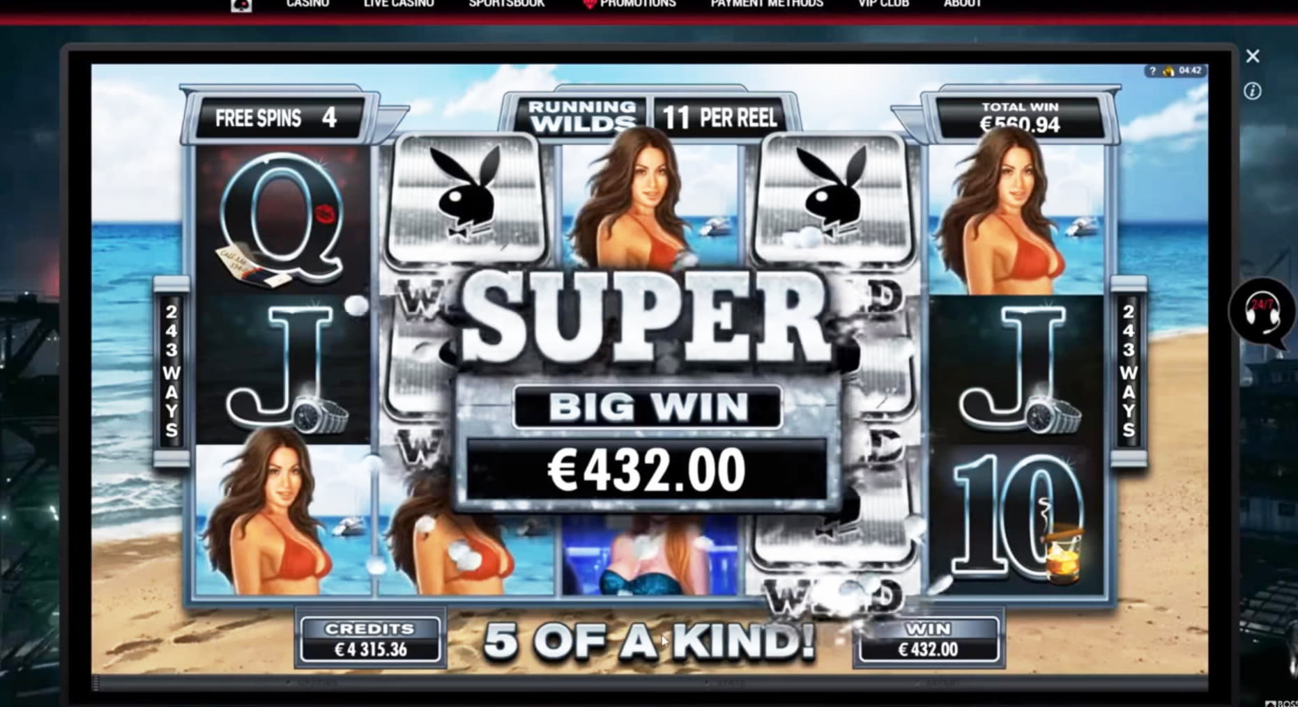 515% First Deposit Bonus at bWin Casino