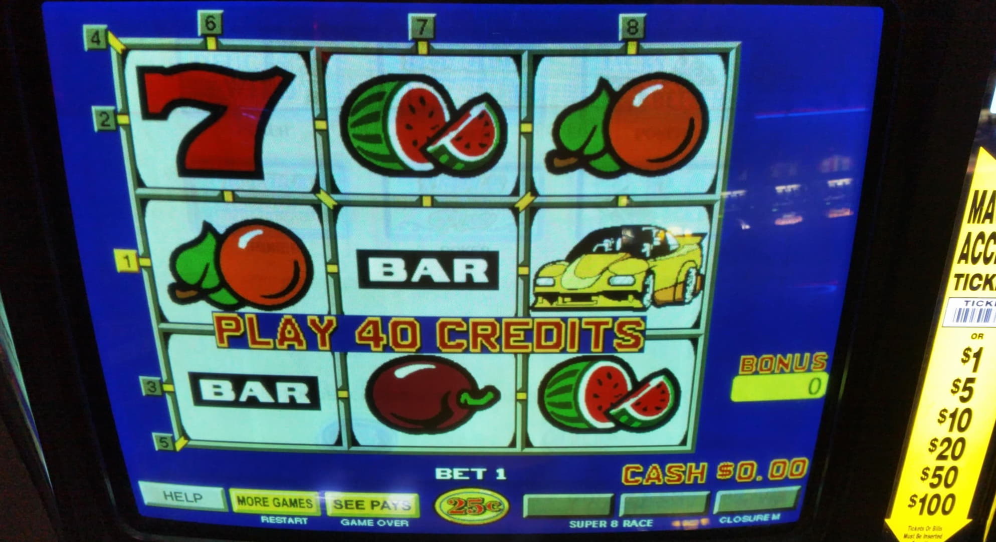 $475 Casino Chip at Dunder Casino