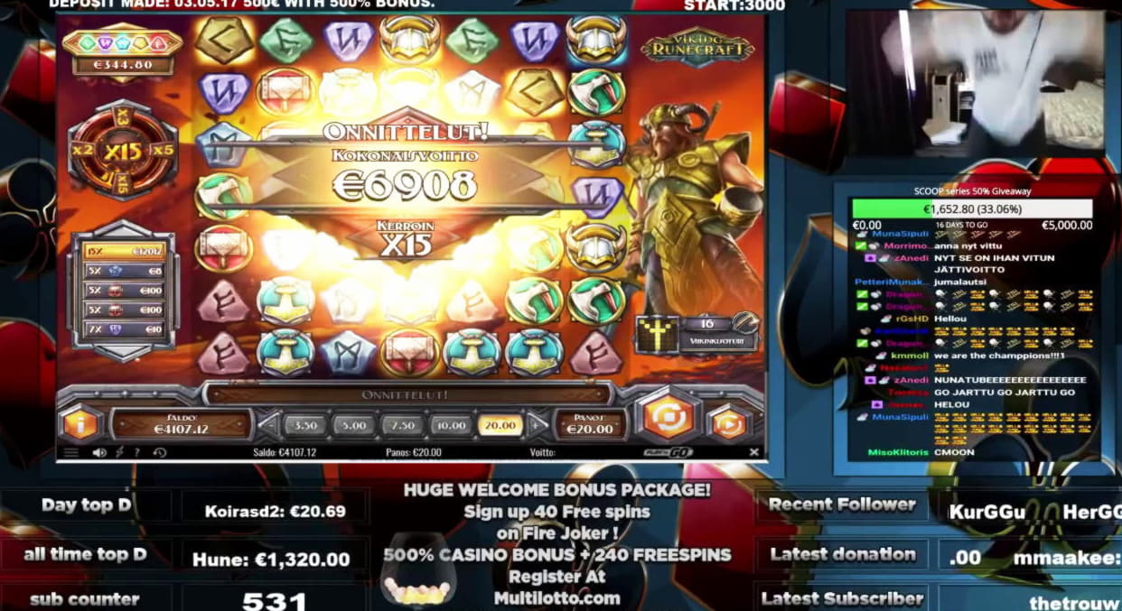 EURO 3190 No deposit casino bonus at King Billy Casino
