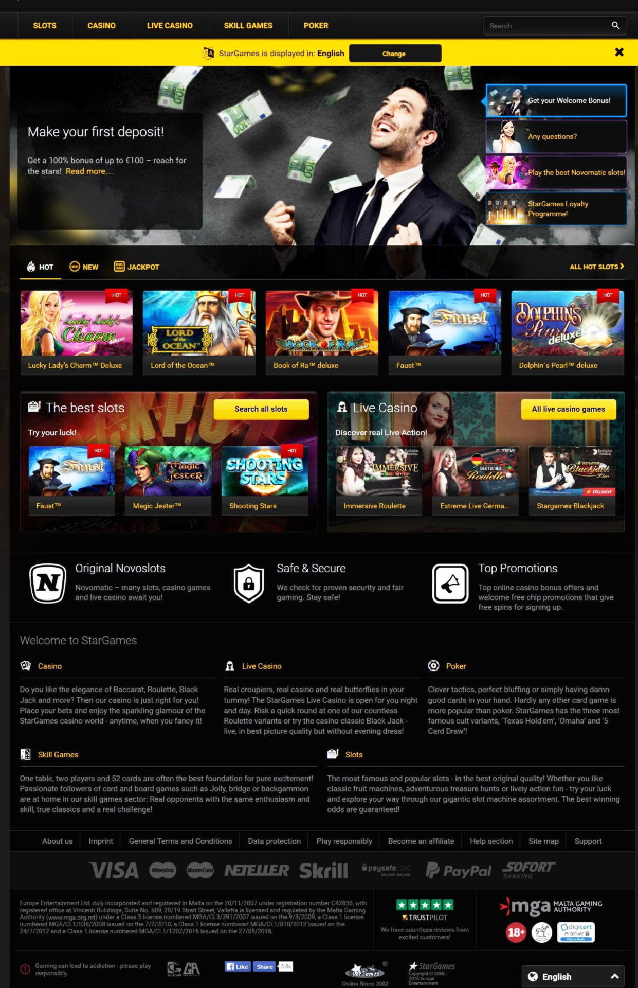 EURO 115 no deposit bonus at Jackpot City Casino