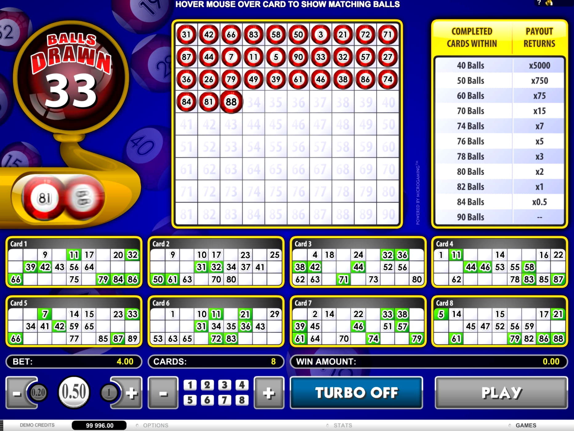 100% Match Bonus at Video Slots Casino
