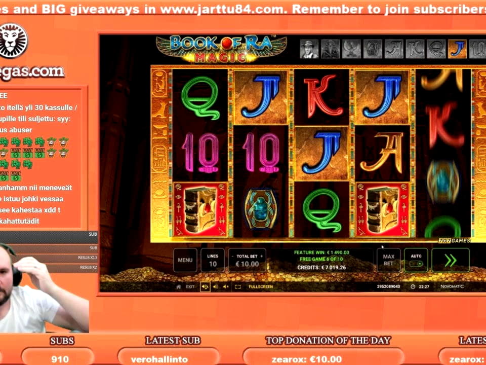 88 free spins no deposit at King Billy Casino