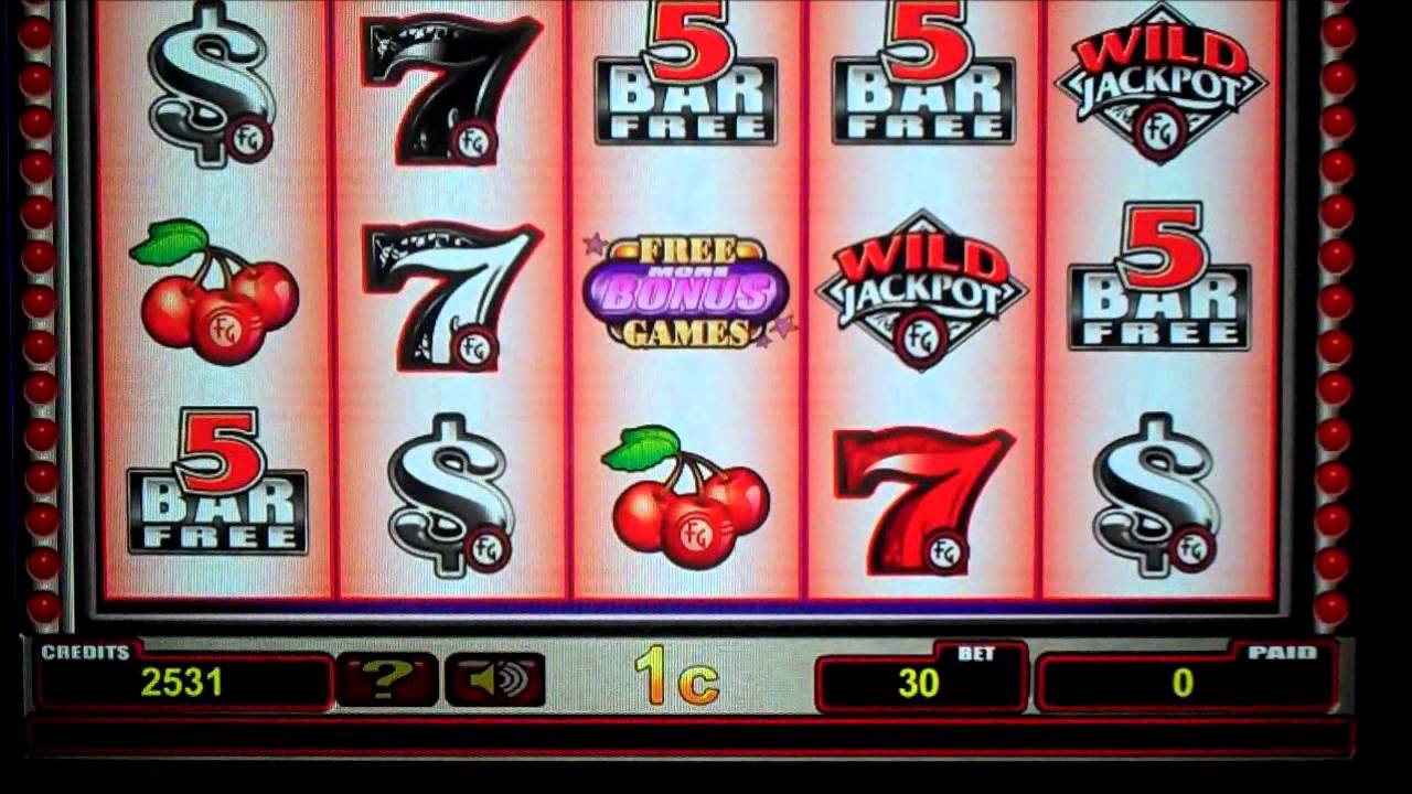 Four different slots machines played at the Holland Casino