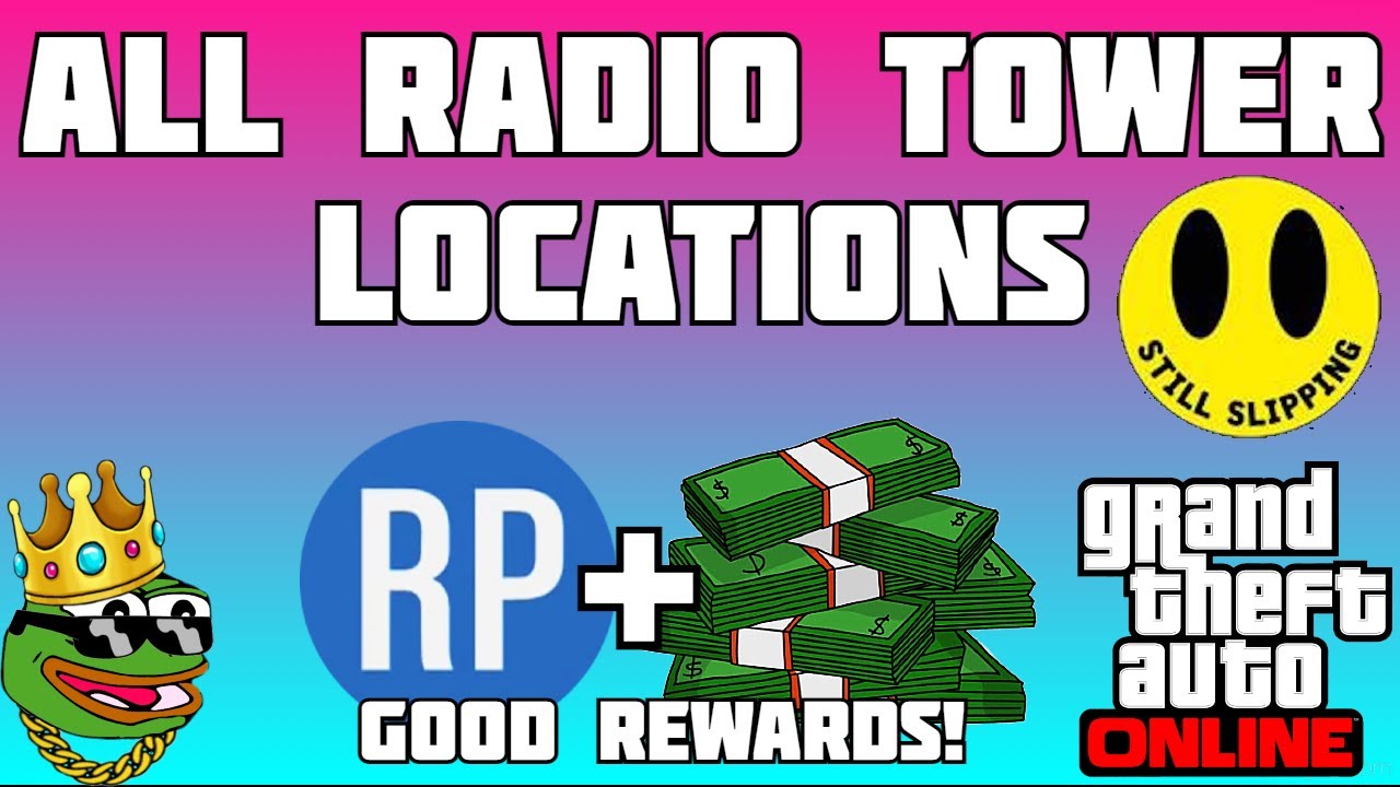 GTA 5 ONLINE | ALL RADIO TOWER LOCATIONS !!! UNLOCK THE NEW RADIO STATION !!!