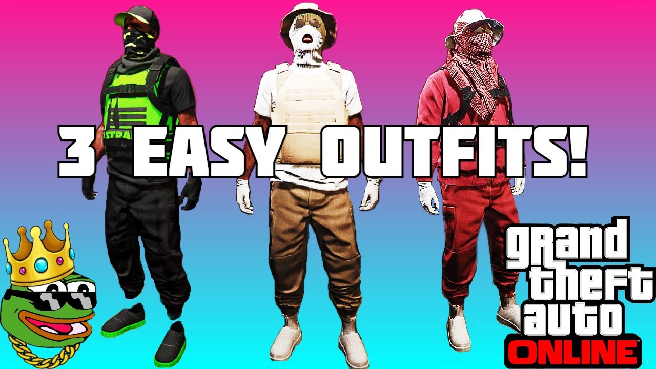GTA 5 ONLINE | MAKING OUTFITS WITH JOGGERS | 3 EASY OUTFITS TUTORIAL !