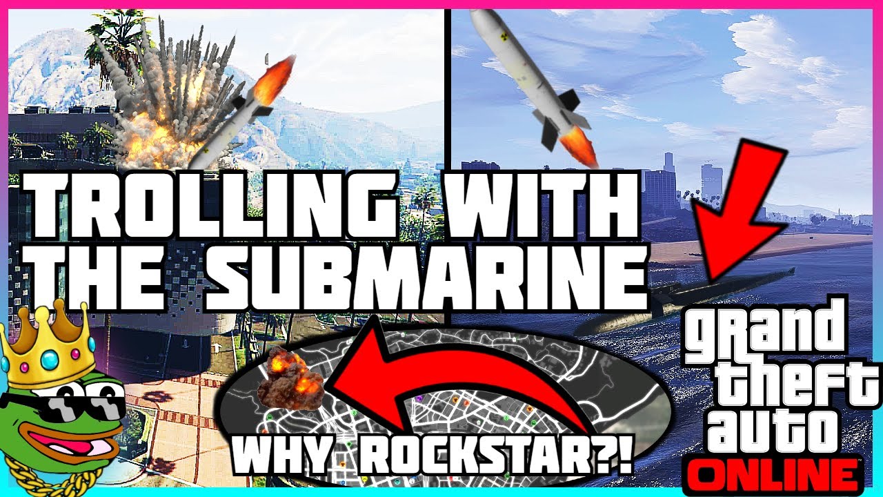 GTA 5 ONLINE | TROLLING PLAYERS WITH THE NEW KOSATKA SUBMARINE !!! [ NEW DLC ]