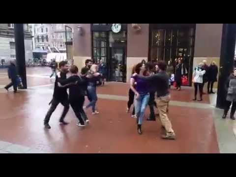 Groningen, the Netherlands - International Rueda de Casino Flashmob Day 28-3-2015