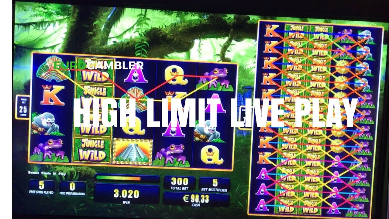 Live play high limit JUNGLE WILD @ Holland Casino