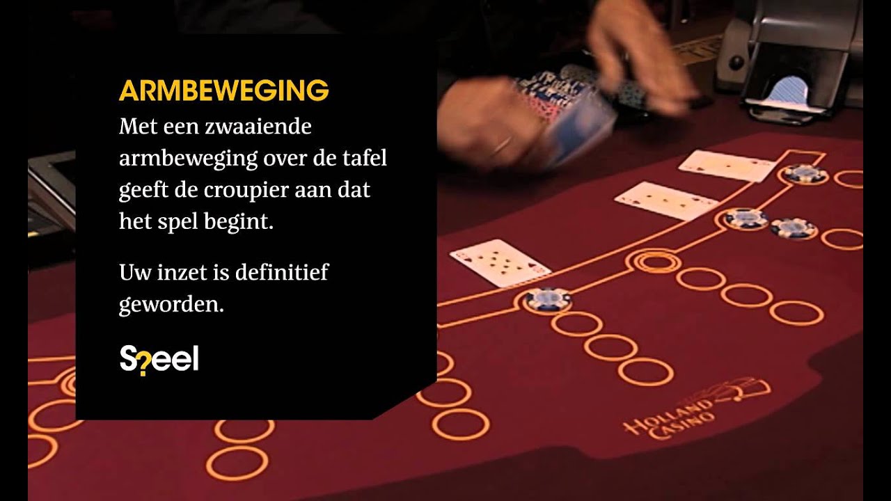 Casino game explanation: table games, arm movement