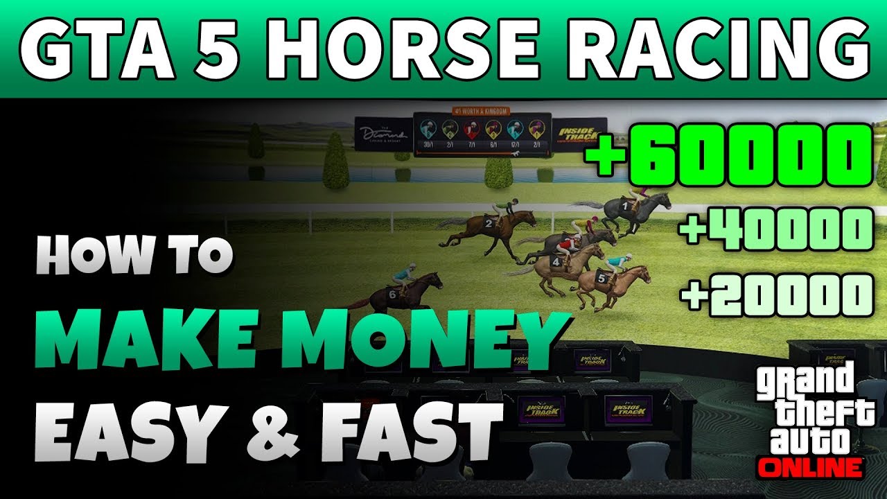 GTA 5 How To MAKE MONEY FAST with Casino Inside Track | GTA ONLINE HORSE RACING STRATEGY GUIDE