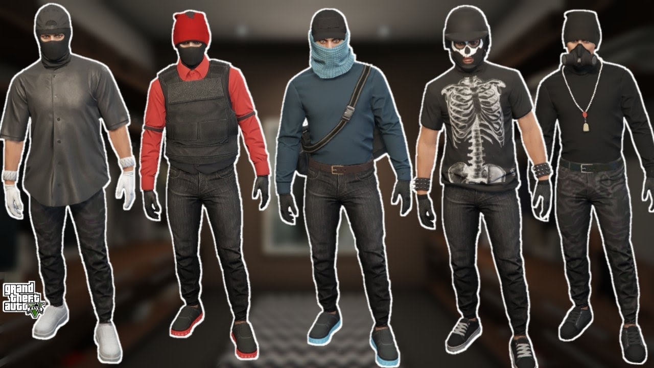HOW TO MAKE 5 EASY GLITCH TRYHARD OUTFITS - GTA 5 ONLINE