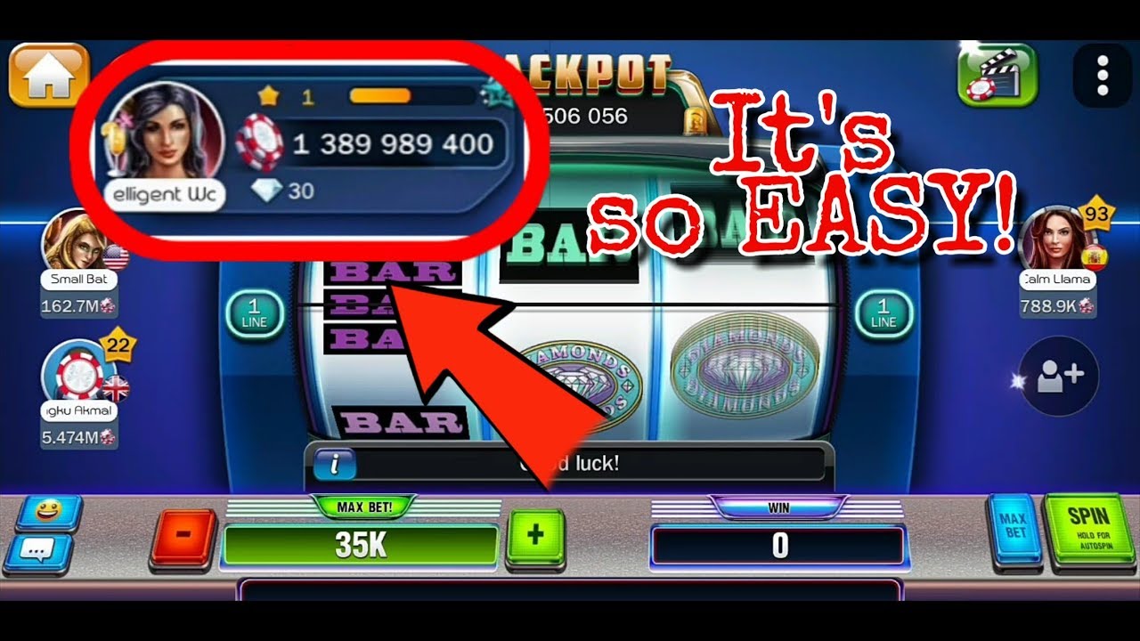 HUUUGE casino | How to win first billion chips from new account with Huuuge Diamond Slot.