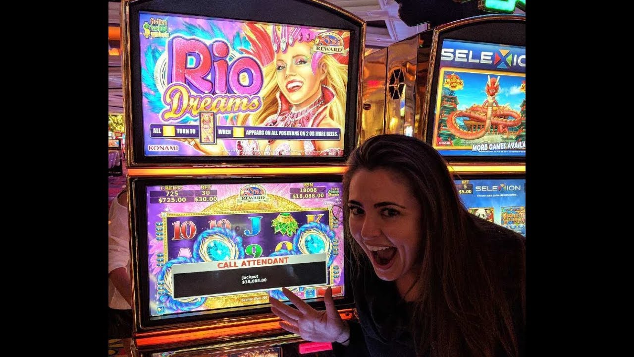 MASSIVE $18,000 HAND PAY JACKPOT | BIGGEST PAYOUT | HIGH LIMIT SLOTS | RIO DREAMS KONAMI