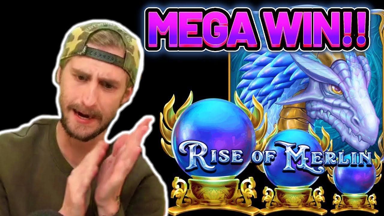 MEGA WIN!! RISE OF MERLIN BIG WIN - €5 BET on Casino game from CasinoDaddys live stream