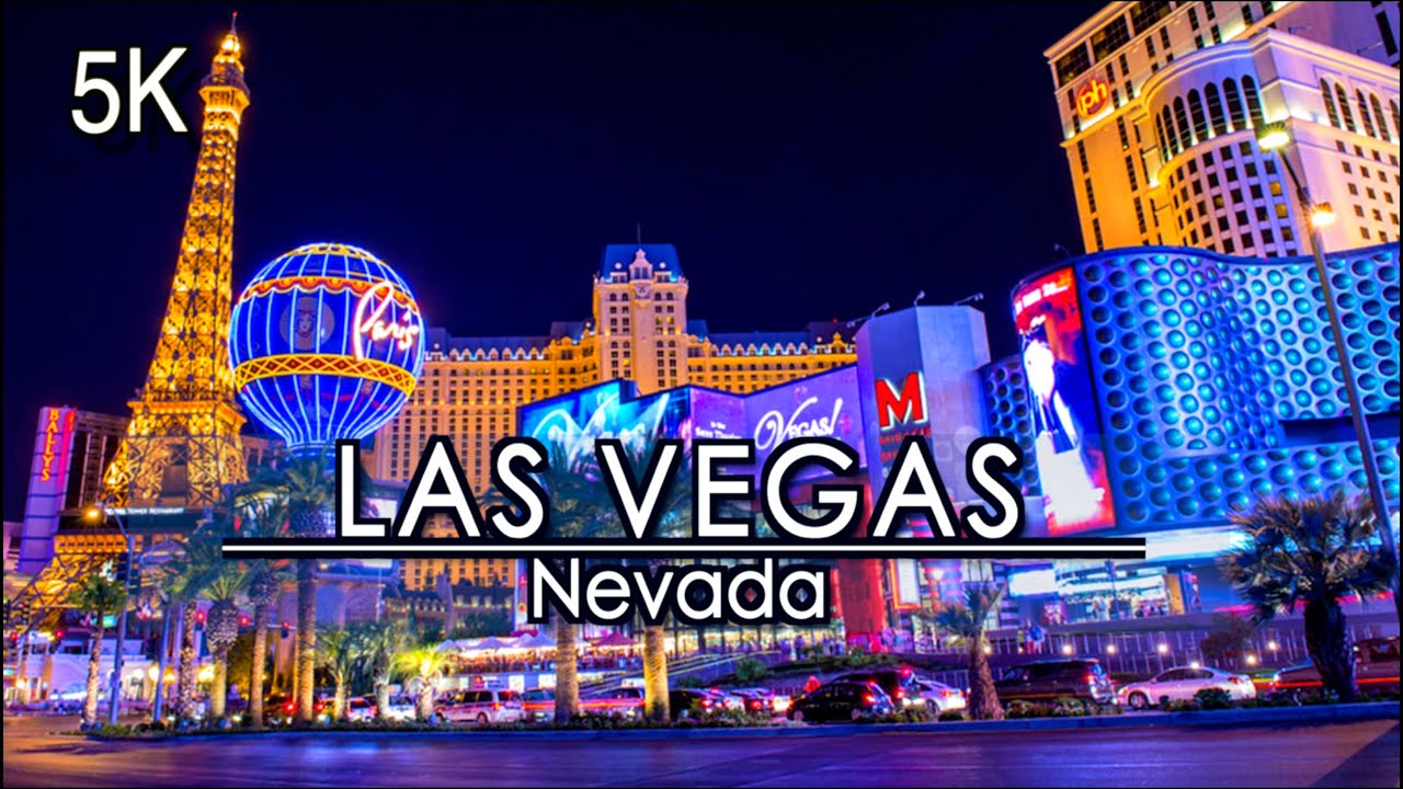 【5k】Las Vegas Nevada,  USA Vegas Strip on Lockdown Night Driving Tour ( 49 minutes) | 5k