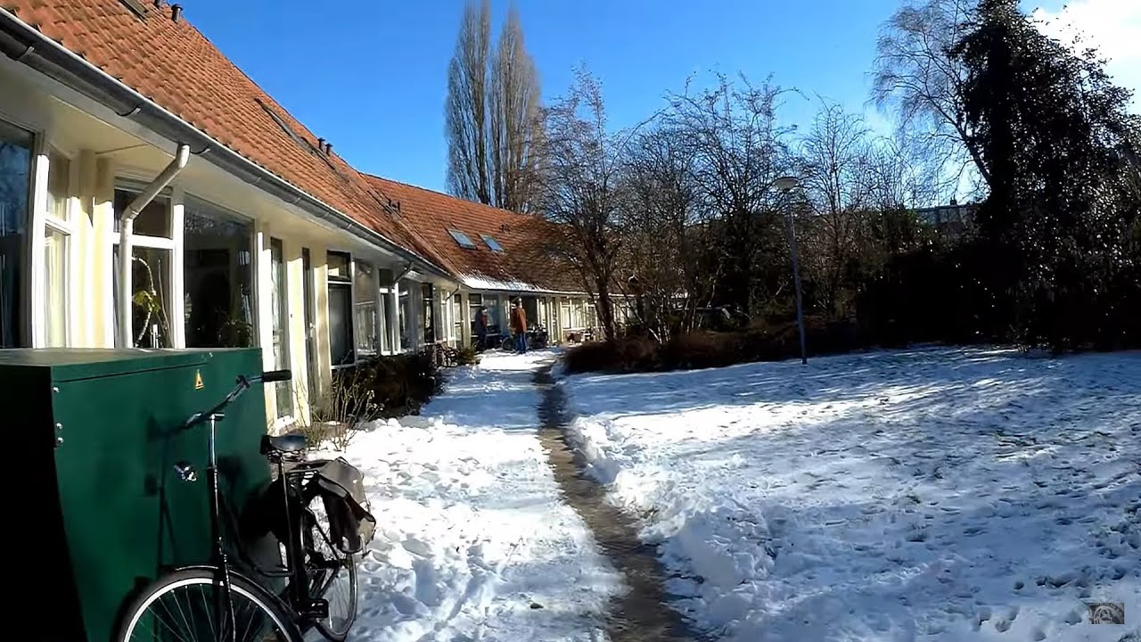 Snow Ride In Groningen 12-02-21 Part 1 (Ceramstraat-Zilverlaan) | Dutch Bike Blogger