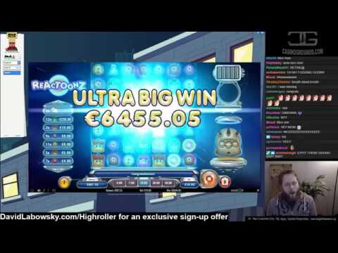 ULTRA WIN!! Reactoonz €10 bet  Casino monster hit