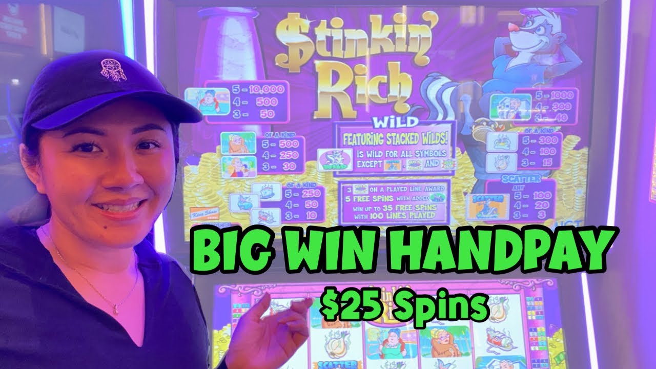 BIG WIN HANDPAY! Stinkin Rich Slot Machine | San Manuel Casino