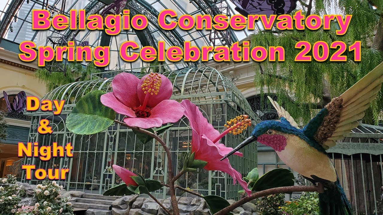 Bellagio Conservatory Spring Celebration 2021 | Day & Night Walk Through | Las Vegas March 2021