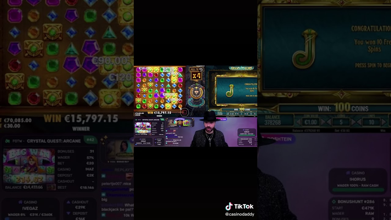 Big Win on casino #87 The best slot machines ? 100 Free Spins With No Deposit In The Description