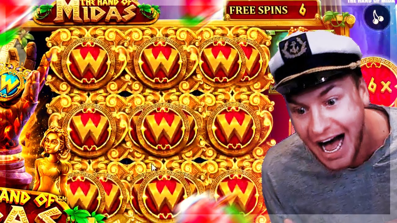 Streamer Crazy Insane Big Win on The Hand of Midas slot - TOP BEST WINS OF THE DAILY !