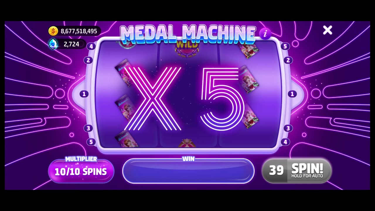 -Medal spin x5 @ slotomania #shorts