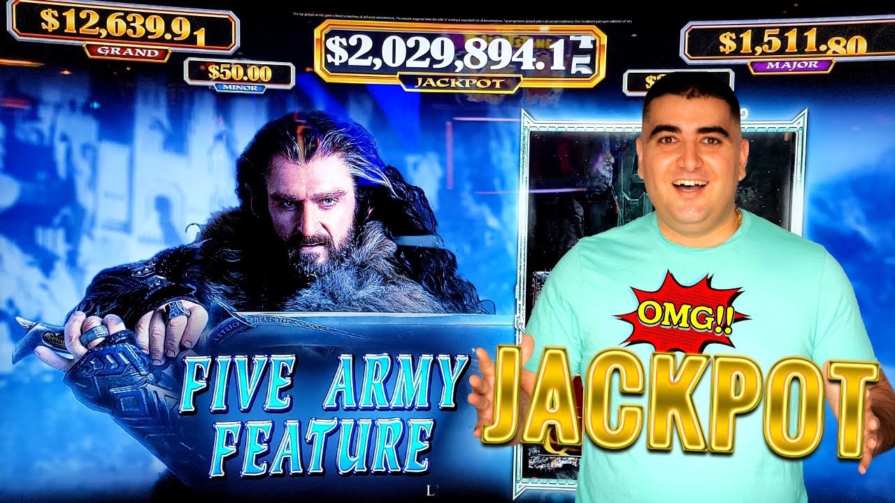 1st HANDPAY JACKPOT On YouTube For The Hobbit Slot Machine ! Winning BIG On Slots