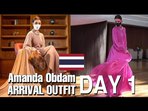 DAY 1 Arrival Outfit of Amanda Obdam MISS UNIVERSE 2020 MISS UNIVERSE 2021