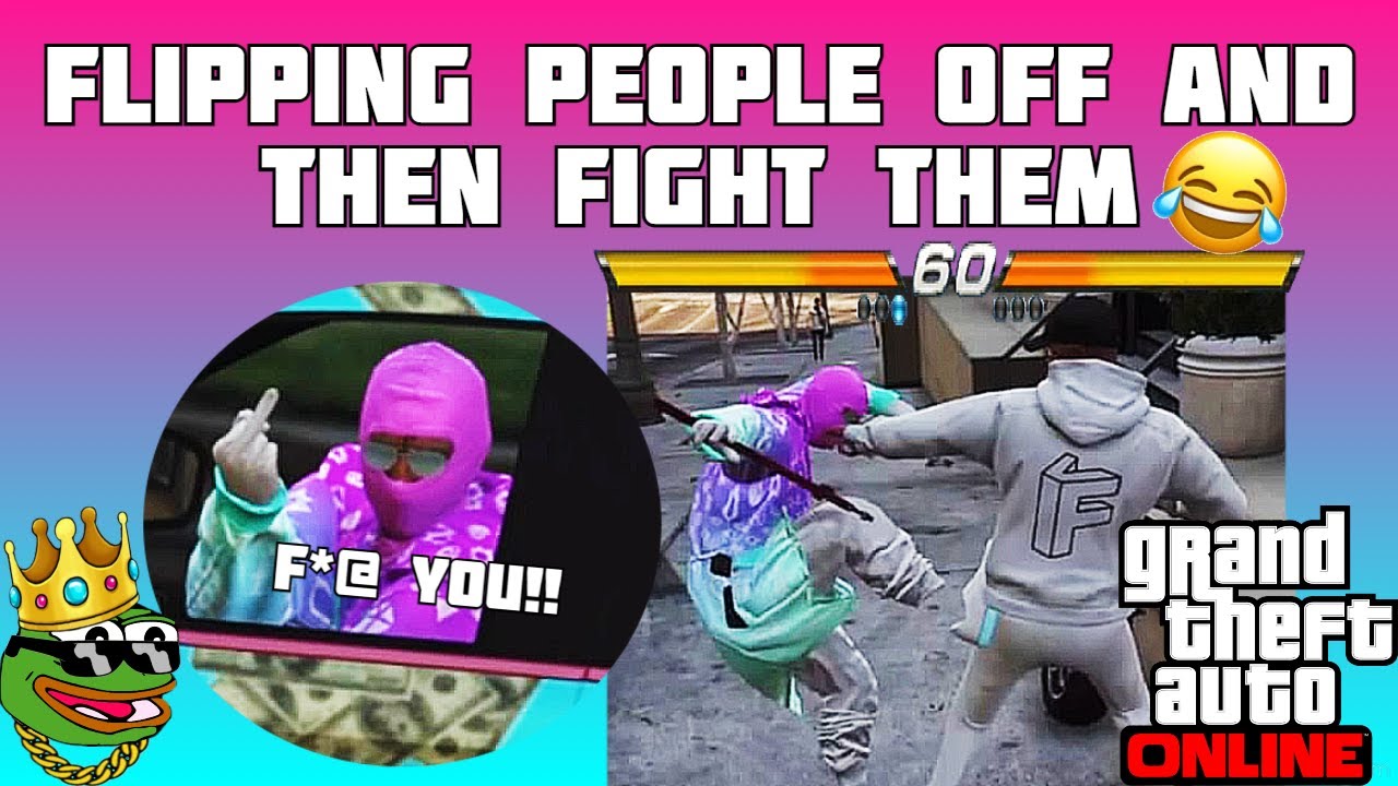 GTA 5 ONLINE | FLIPPING PEOPLE OFF AND THEN FIGHT THEM LIKE TEKKEN !!!