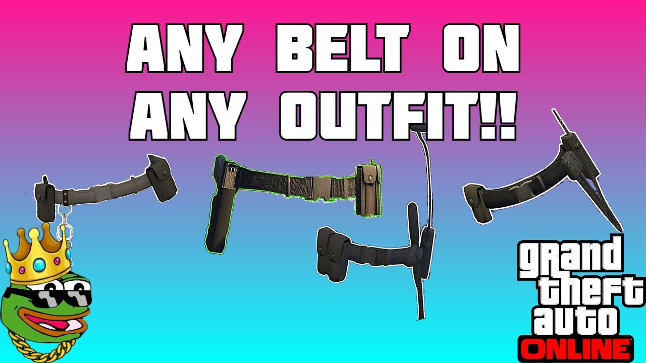 GTA 5 ONLINE | HOW TO GET ANY BELT ON ANY OUTFIT SOLO & EASY