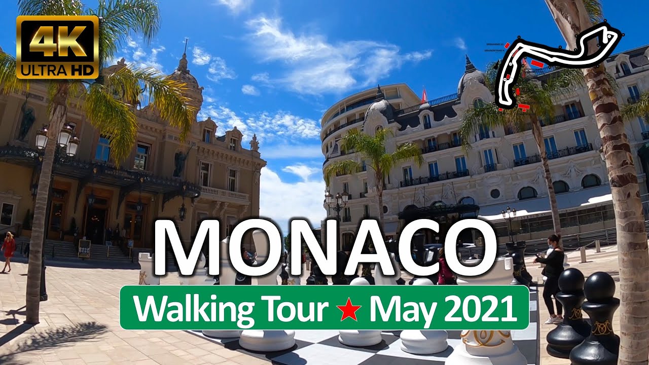 Monte-Carlo, Monaco • Live 4K Walk and Ride • Côte d'Azur • May 17, 2021 • 360° Virtual Tour 4K HDR