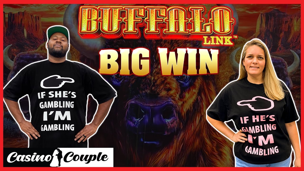 ??‍?‍?? NEW BUFFALO LINK $5 BET BIG WINS!!!??? Casino Couple ???‍?‍??
