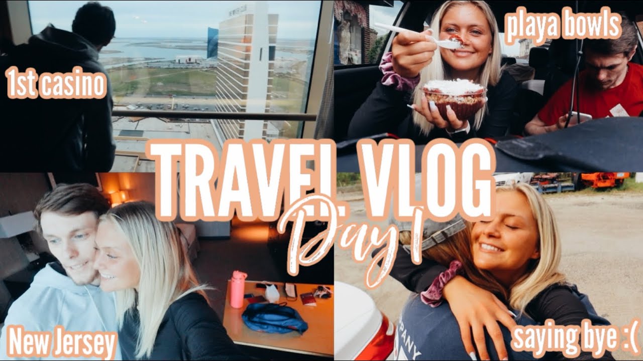 TRAVEL VLOG DAY 1: saying bye to my parents for a month, playa bowls, 1st time at a casino & more :)