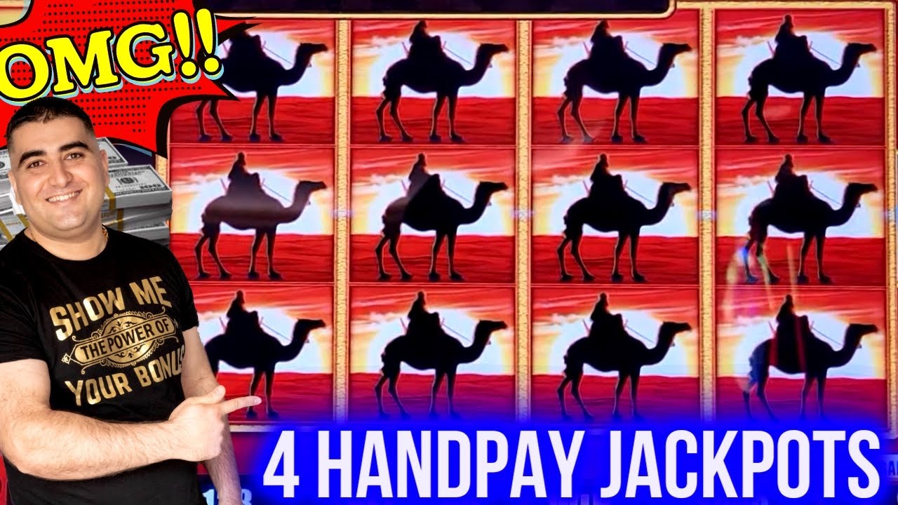 4 HANDPAY JACKPOTS On High Limit Slots ! Winning Mega Bucks At Casino On Slot Machines