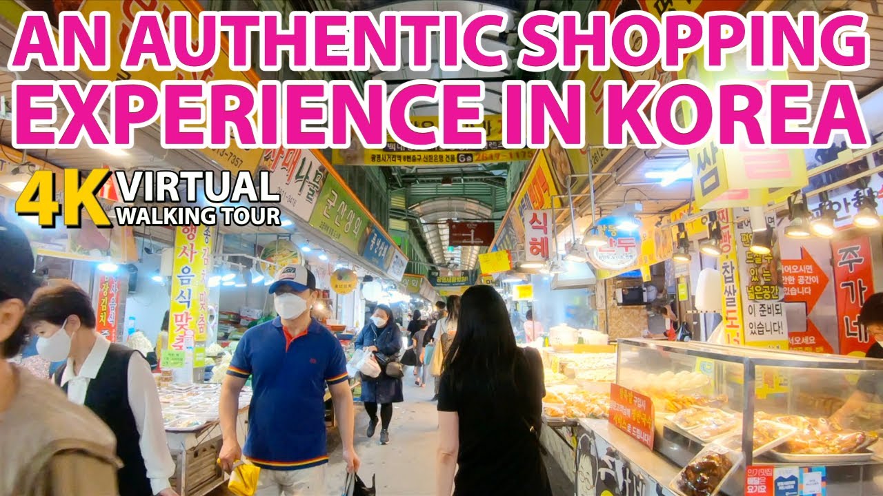 4K Gwangmyeong Traditional Market Walking Tour in Seoul