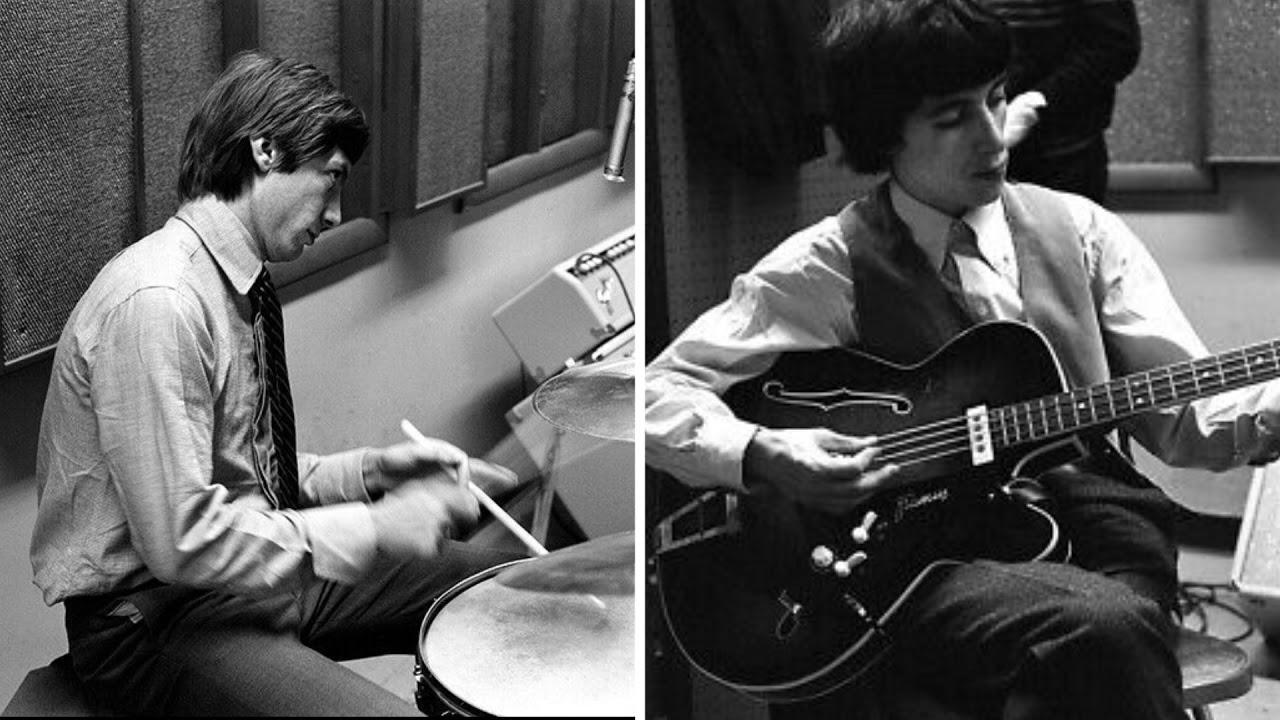 Charlie Watts and Bill Wyman working on I Can't Be Satisfied (1964) — Isolated Bass and Drums