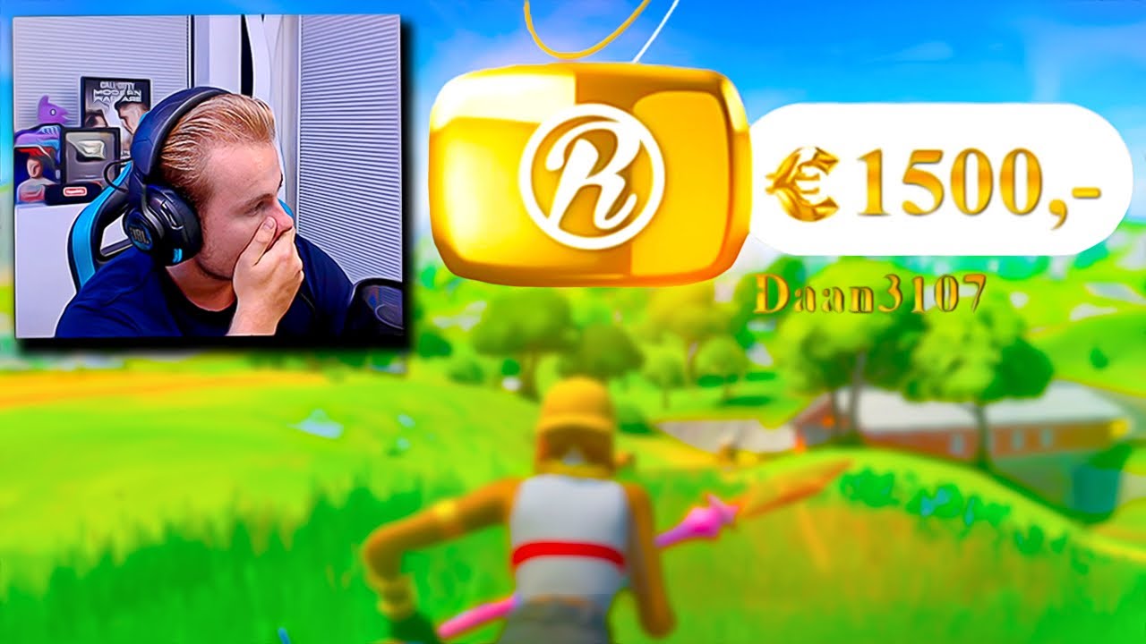 €1500 DONATIE TIJDENS POTJE FORTNITE! ? - Fortnite Arena (Nederlands)