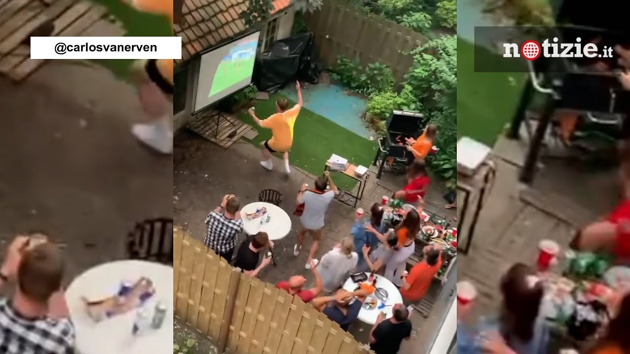 Euro2020, guardano l'Olanda in differita e il vicino festeggia gol inesistenti: lo scherzo è virale