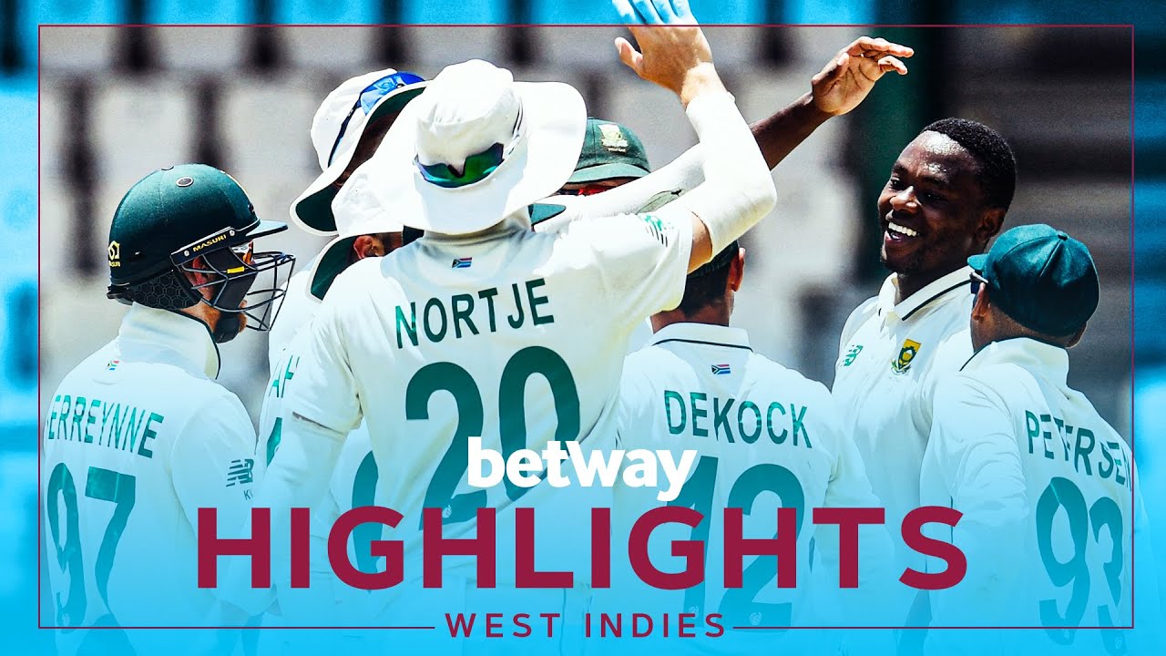 Extended Highlights | West Indies vs South Africa | South Africa 1-0 Up | 1st Betway Test Day 3 2021