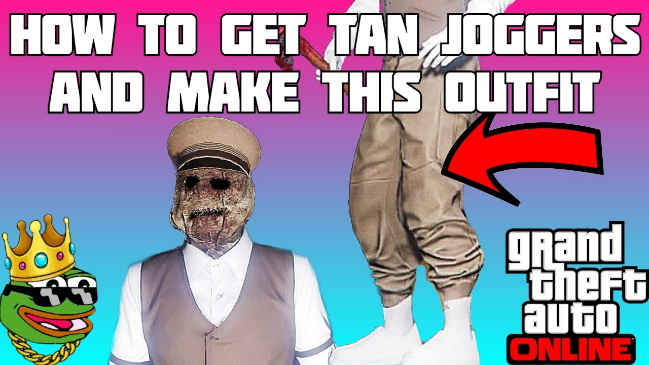 GTA 5 ONLINE | HOW TO GET TAN JOGGERS & MAKE THIS OUTFIT !!! [ALL PLATFORMS]