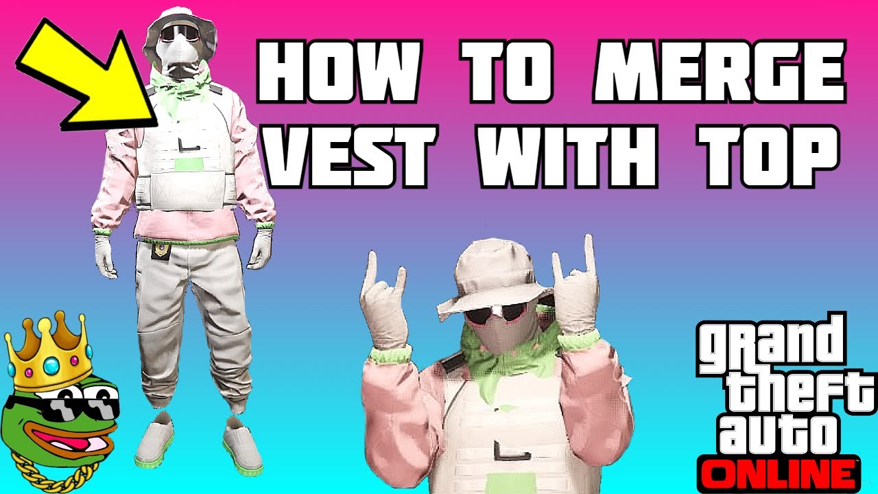 GTA 5 ONLINE | HOW TO MERGE A VEST WITH HOODIE [ALL CONSOLES]