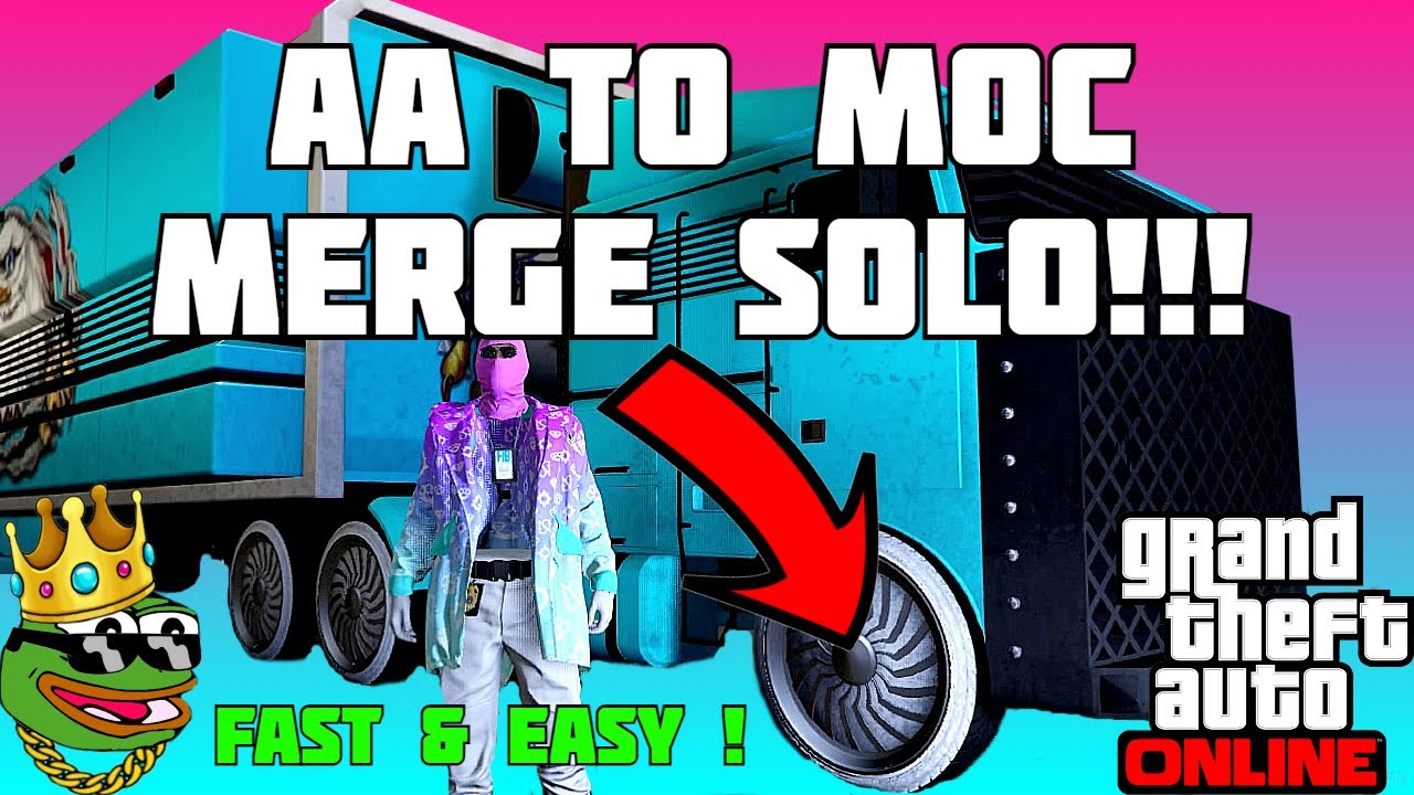 GTA 5 ONLINE | SOLO & EASY AA TO MOC MERGE GLITCH !!